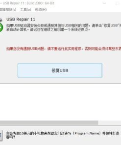 U盘错误修复软件USB Repair汉化绿色版