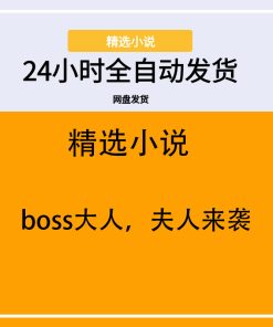 boss大人，夫人来袭