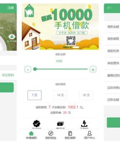 【征信小额贷】对接征信验证可封装安卓+IOS