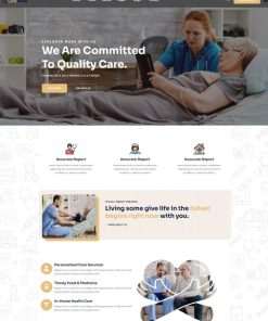 HTML5医疗护理服务机构网站模板