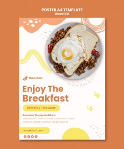 美味早餐海报模板