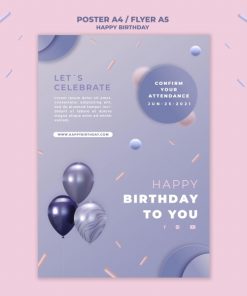 生日快乐派对海报设计
