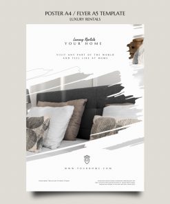 豪华租赁广告海报设计