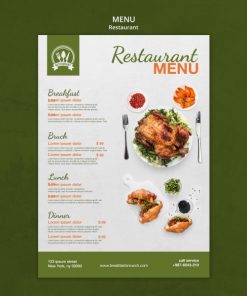 西餐厅菜单模板设计PSD