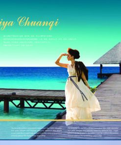 美女海边写真模板下载