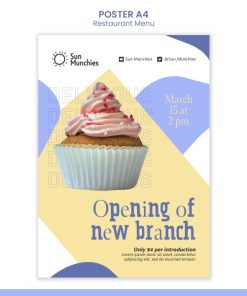 甜品店开业活动海报