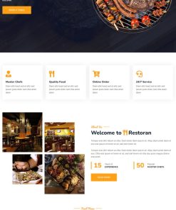Bootstrap烧烤餐厅网站模板