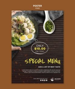 美食特别菜单海报模板