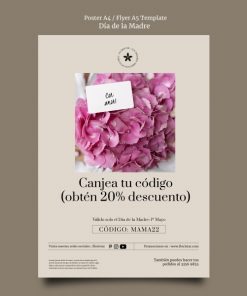 花店精美海报模板设计