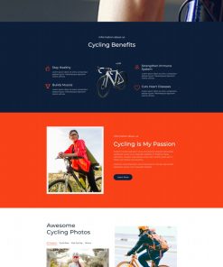 自行车骑行运动网站模板