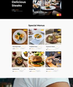 Bootstrap私房美食餐厅网站模板
