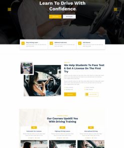 驾校培训机构HTML5网站模板