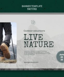 自然横幅模板设计PS