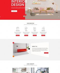 现代室内设计公司HTML5模板