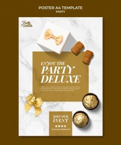 豪华黄金派对传单模板