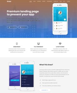 HTML5和CSS3手机应用模板