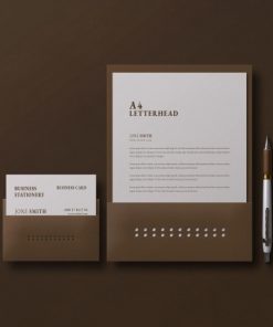 棕色VI模板设计源文件