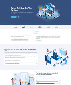 Bootstrap商务咨询公司引导页模板