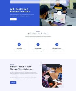 Bootstrap中小型互联网企业网站模板