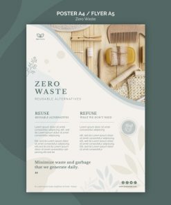 零废物产品海报模板
