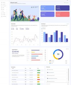 Bootstrap数据管理后台网站模板