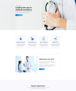 HTML5医疗健康服务网站模板