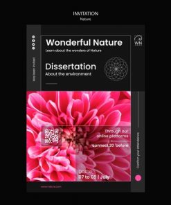 自然博物馆展览海报模板