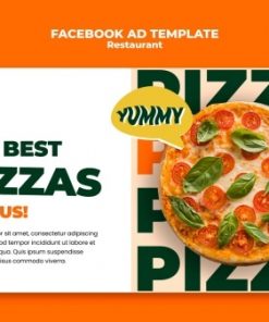 美味餐厅facebook模板