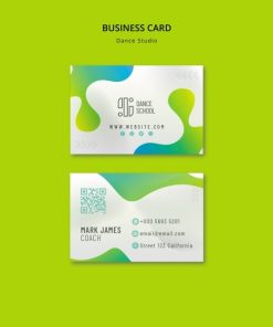 舞蹈工作室课程名片模板