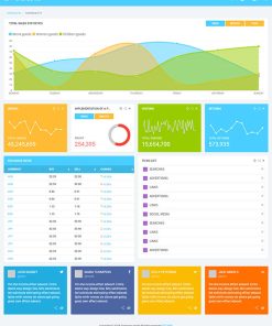 蓝色后台数据管理网站模板