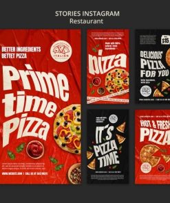 美味的意大利美食广告海报