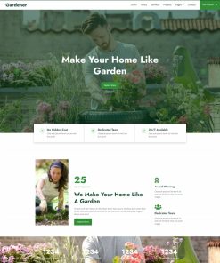 花园园艺花艺机构网站模板