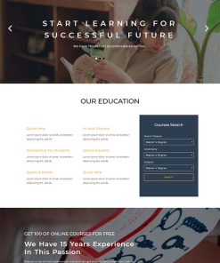 课程教育培训网站模板