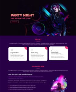 音乐派对之夜网站模板