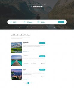 HTML5世界景点旅行网站模板