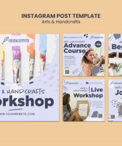 艺术手工PS平面广告模板