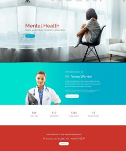 HTML5心理健康护理医疗网站模板