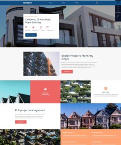 HTML5居民房地产机构网站模板
