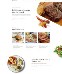 美味餐厅餐饮美食网站模板