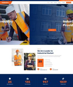 HTML5工业建筑方案咨询公司网站模板