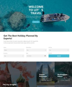 HTML5响应式假日旅行网站模板