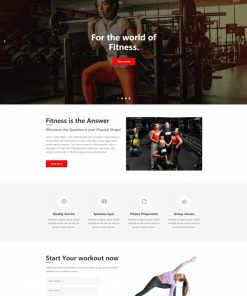 运动健身减肥健身馆网站模板