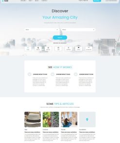 HTML5旅游城市一站式服务网站模板