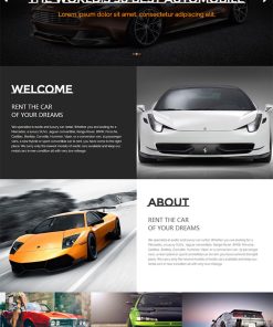 豪车汽车维修改装店网页模板