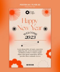 2023新年时尚海报设计PSD
