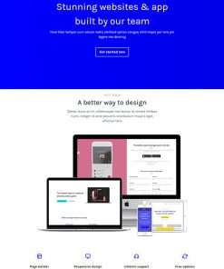 蓝色APP开发工具企业网站模板