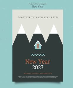 2023新年手绘海报源文件