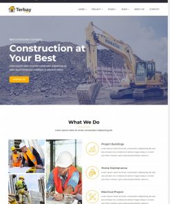 HTML5建筑施工企业宣传网站模板