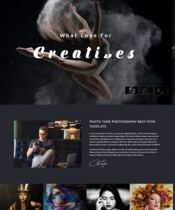 HTML5摄影俱乐部作品展示网站模板