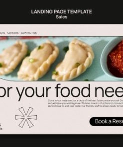 美食网站登录页模板